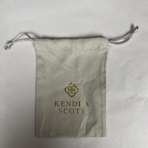 Kendra Scott Small Gray Jewelry Dust Bag Pouch Bag ONLY 4” x 5.5" - Picture 5 of 5